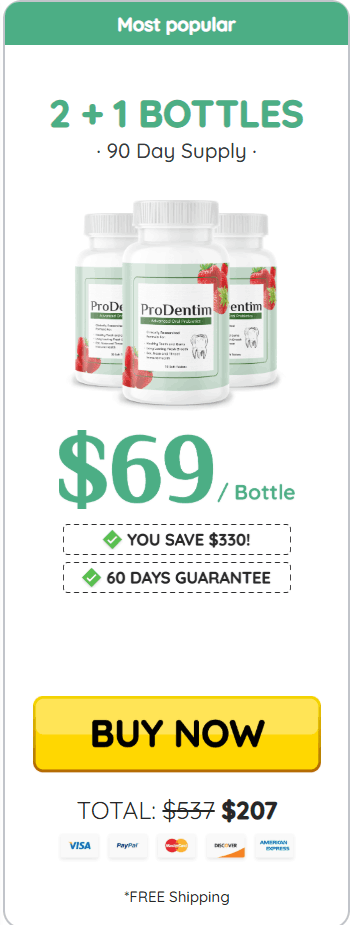 ProDentim 2+1 bottle